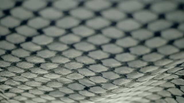 Arabic patterned fabric (arafatka) flutters in the wind. Closeup. Macro. Slow mo, slow motion, high speed camera, 200fps
