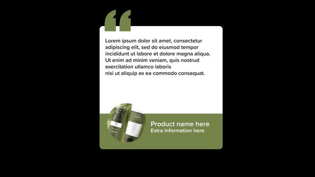 Product Review Customer Testimonial with Image