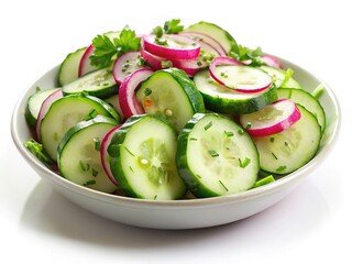 Fresh cucumber salad, a refreshing summer side.