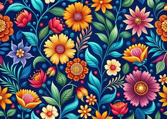 Exquisite floral EPS pattern, ideal for high-quality print projects.  Sophisticated design for invitations, cards, or packaging.