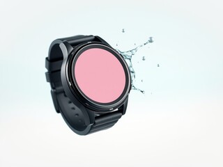 Ebony Smartwatch with Sandstone & Aqua Splash Fade