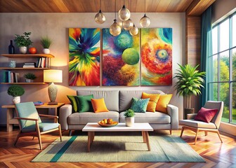 Discover creative home decor painting options and wall art styles.