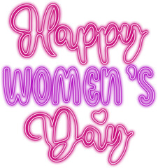 Neon International Woman Day