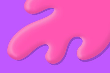 Liquid paint drip drop splash. Pink and purple paint for background, banner, wallpaper, card. Colorful paint splashes. Abstract colorful background