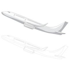 Airplane. For brochures, websites, or social media posts, educational content, travel apps or websites, branding and logo designs for airlines, flight booking services