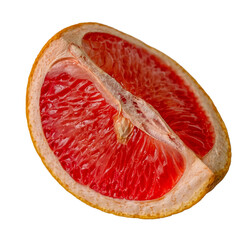 une tranche de pamplemousse, PNG sur fond transparent