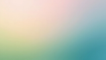 Soft Abstract Background with Pastel Gradient Blending Pink, Blue, Green, and Beige Tones, Creating a Minimalistic and Serene Visual