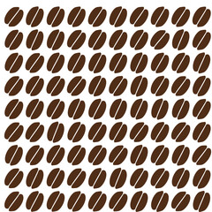 Abstract Coffee Bean Pattern with Layout Variations