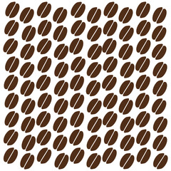 Abstract Coffee Bean Pattern with Layout Variations