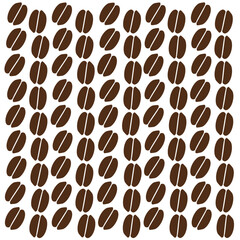 Abstract Coffee Bean Pattern with Layout Variations