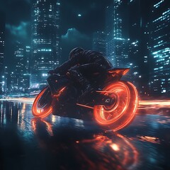 Trackside photography capturing golden hour brilliance of superbike racing image