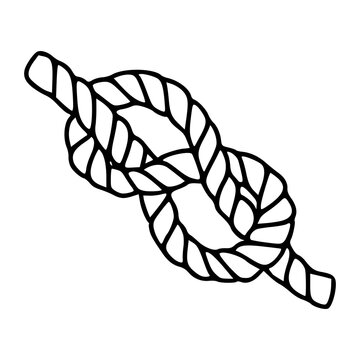 classic figure eight knot vector illustration