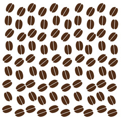 Abstract Coffee Bean Pattern with Layout Variations