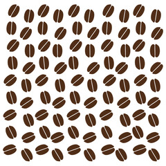 Abstract Coffee Bean Pattern with Layout Variations