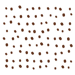 Abstract Coffee Bean Pattern with Layout Variations