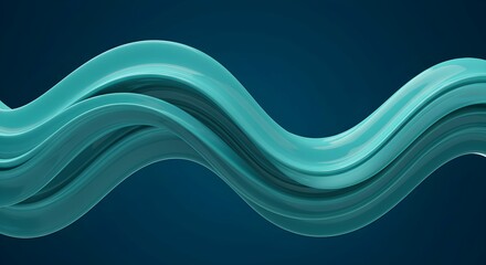 Tranquil Teal Waves