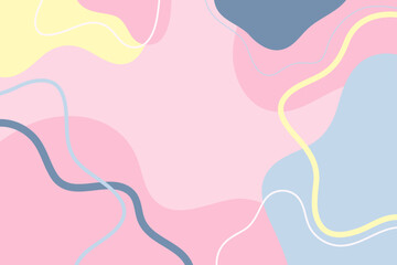 Hand drawn art background design. Template banner and cover.