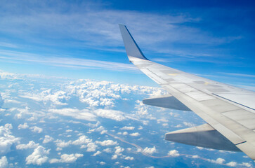Obraz premium High Above the World A Glimpse from the Sky. Travel, Getaway, and Holiday Concept.