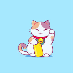 maneki neko cat doll for good luck