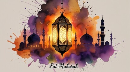 "Radiant Eid Glow: A Fusion of Light, Faith, and Celebration" 
