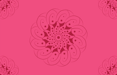 pink manadala background