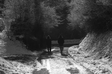 balade en noir et blanc