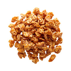 Granola Caramel Clusters Isola Isolated on Transparent Background