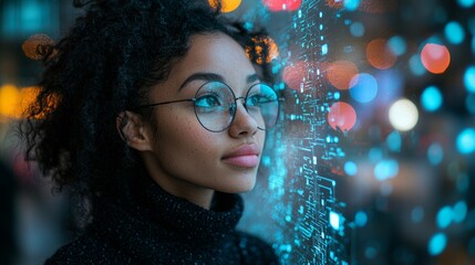 A young woman reviewing the permissions for her apps to ensure data safety