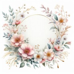 Elegant floral harmony in soft pastels