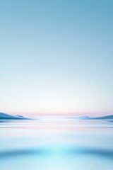 Fototapeta premium futuristic minimalistic digital landscape with cool hues of blue and silver vast uncluttered areas for text overlay