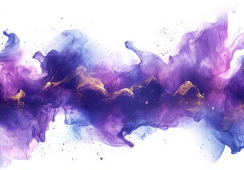 Art Abstract paint blots background. Alcohol ink blue colors. Marble texture. Horizontal long banner