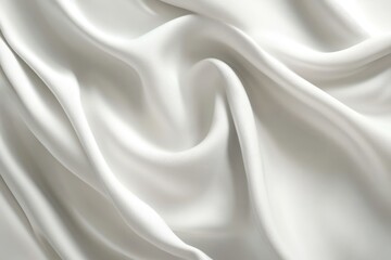 Obraz premium An image featuring a smooth flowing white fabric