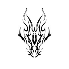tribal tattoo design dragon
