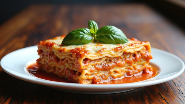 Lasagna image, magnificent lasagna made with real Italian recipe