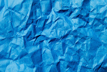crumpled blue paper texture