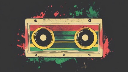 Fototapeta premium audio cassette player