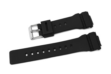 Black watch strap