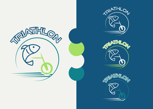 Logotype - club triathlon bleu