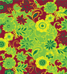 abstract, vector, monochrome, big flowers, all over textiles design, illustration digital image can be used for wrapping paper