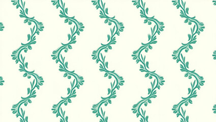 Olive Tendrils & Turquoise Accents: Seamless Mediterranean Tile Pattern for Coastal Homes
