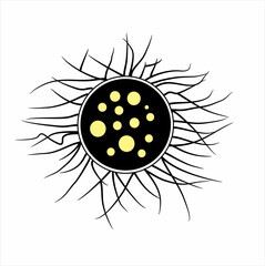 abstract sun vector illustration