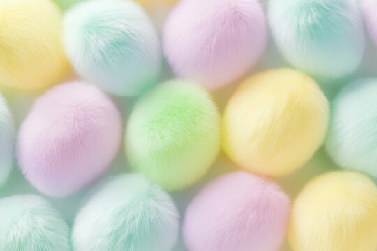 Surreal Fuzzy Easter Egg Close-Up &ndash; Trendy and Eye-Catching Wallpaper for Easter and Spring