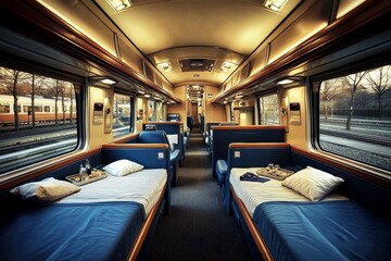 Fototapeta premium Elevate your journey with the finest in rail travel.