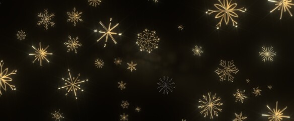 With Realistic Snowflakes Overlay On Light Silver Backdrop. Xmas Holidays