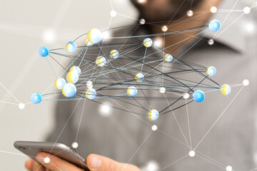 Cloud storage and Computing concept digital