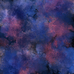 Abstract textured background with watercolor effect and splashed drops on black. Dynamic, deep and rich background. jpeg