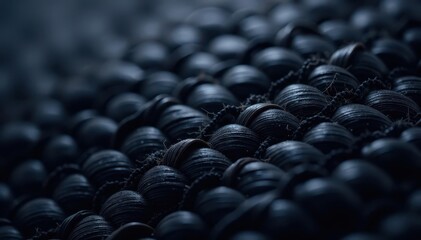 Fototapeta premium Close-up view of woven carbon fiber showing intricate texture, macro, durability
