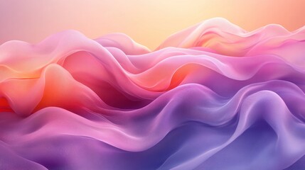 Obraz premium Abstract flowing colors, soft pastel hues, smooth surface, digital art, background design, artistic abstract, artistic textures