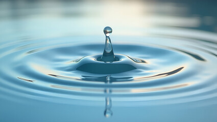 High-Resolution Close-Up of a Single Water Drop: Capturing Purity and Refreshment in Vector Art