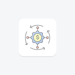 Fototapeta premium Business Model, vector, pixel perfect, illustrator file